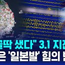 &#34;밤 꼴딱 샜다&#34; 3.1 지진…원인은 &#39;일본발&#39; 힘의 변화? 이미지