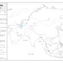 [수업(자유학기) 공유] 중학교 사회①(2022 개정 교육과정) - 백지도 학습(지도로 읽는 세계와 우리나라) - Ⅱ. 아시아 이미지