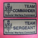TEAM COMMANDER,TEAM SERGEANT 패치 [11*5cm,자수] 이미지