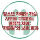 [청소년 자해와 자살 시도를 구별하는 결정적 차이: '자존감'의 보호 효과] 한국아동청소년심리상담센터 이미지