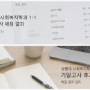방통대 사회복지학과 1-1 기말고사 채점 결과 및 시험 후기