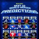 메이저리그 닷 컴이 예측한 향후 10년간 월드시리즈 우승팀/진출팀 이미지