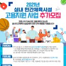 실내 민간체육시설 고용지원 사업 추가모집 (~21.05.31) 이미지