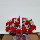 카네이션14(생화바구니) - 경산꽃집 경산꽃배달 사동그린꽃 이미지
