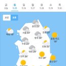 오늘의 날씨🌞☔️☃️, 2024년 5월 25일 토요일 이미지