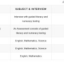 WMS' Entrance Assessment 입학 평가 이미지