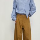 P0009 | 여성의류 쇼핑몰 어바니아에서 비아망 핀턱 와이드 코튼 팬츠 Brown 구매 후기