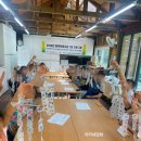 화정도서관 꽃뜰 | 강의 후기] 생태정원 위뜰에서 진행한 자연을 담아 만드는 압화 자개 모빌