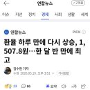 환율 , 1,507.8원…한 달 반 만에 최고 이미지