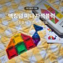 두돌 외출용 장난감 맥킹덤 미니 맥타일즈 휴대용 자석블럭 후기