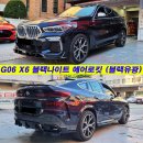 G06 X6 전용 블랙나이트 에어로킷 풀셋 (카본수전사/블랙유광-2타입) 이미지