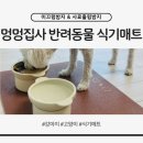 멍멍식탁 | 강아지식기매트 미끄럼방지에 관리가 편한 퀄리티 좋은 멍멍집사 식기매트 상세후기