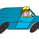 자가용 운전자보험 차량, 배송업무 중 사고 이미지