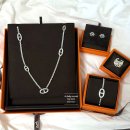 에르메스 | 에르메스 파랑돌 샹달 실버 목걸이 80 후기 착샷