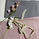 홈패션 소품제작 | 천싸요 린넨코튼 원단 구매 후기 | 핑크 그레이 원단으로 양면 티코스터 만들기