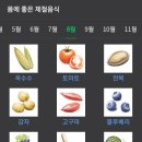 8월 제철 음식 먹고 이미지