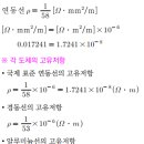 고유저항 계산 - 소방설비기사 전기 이미지