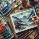 함께 시작하는 수채화 이미지