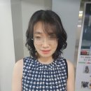 50대 여자 헤나염색 모발에서 볼륨셋팅 예쁜파마 성공 이미지
