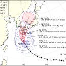 태풍 "나비"가 방향을 일본으로 살짝 꺾었습니다 이미지