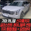 메트로모터스 | 카니발 신차패키지 글라스틴트 레이니블루 썬팅,요트바닥+11자통합레일,천장형모니터