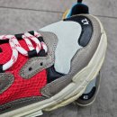 트리플#크리닝 | 발렌시아가 트리플S 스니커즈 담배빵 구멍 복원후기 (부산 신발수선)