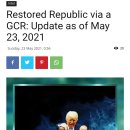 Restored Republic via a GCR: Update as of May 23, 2021 이미지