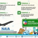 마닐라 국제공항 터미널 변경 2018.09.01부터 적용 이미지