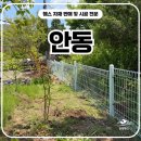 안동휀스 시공 후기, 아기자기한 정원에 메쉬휀스 설치한 현장
