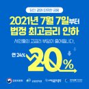 내일부터 최고금리 연 20%…"이것만 기억하세요" 이미지