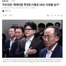 국민의힘 “해병대원 특검법 이탈표 3표는 의원들 실수” 이미지