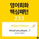 [초중급편 233] &#39;Would you please V~?&#39;(V동사 좀 해 주시겠어요?) 이미지