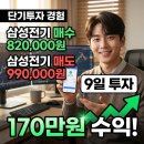 삼성전기 단기매매 수익후기 82만원 매수 99만원 매도 9일 20% 수익 실전기록