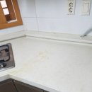 세븐일레븐 광주월곡반월점 | 아파트 변색된 싱크대 연마 광택 상판 더러움 지우기