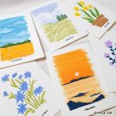 왕초보 오일파스텔 플라워 드로잉 이미지