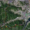 하남시의 검단산에서 서울의 5호선 마천역까지 22.6km 이미지