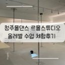 청주 폴댄스 학원 르폴스튜디오 올레벨 수업 체험후기