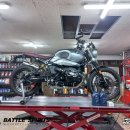 배틀스피릿투지바이크 | [부산 금정] 알나인티 스크램블러 - BMW 모토라드 순정 엔진오일, 오일필터, 앞 타이어 교환 작업...
