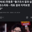 출구조사가 실망스러운 동훈이 이미지