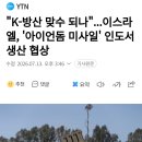K방산 맞수 되나...이스라엘, '아이언돔 미사일' 인도서 생산 협상 이미지