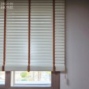 35-A | 데코인홈 창원 중동 유니시티 1단지 35평 A, 원목 결이 살아있는 50mm 우드블라인드 시공후기