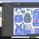 아기자기한 손그림 일러스트 (A) NEW | 50대 아줌마 AI 도전기 #2 | 디자인 에셋 첫 제작, 삽질의 시작