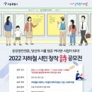 2022년 지하철 시민 창작 시 공모전 안내 이미지