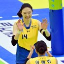 양효진 ‘이예림과 하이파이브’ 이미지