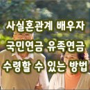 [질문]-남편과 이혼상태 인데 남편의 국민연금 유족연금을 제가 수령할 수 있나요? 이미지