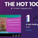 최신 빌보드 Hot 100 차트 노래 순위 [ 2018.09.08 ] 이미지