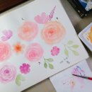 수채화 캘리그라피(주간) 이미지