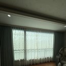 생활자수(야간) | 호텔 같은 거실·안방 완성｜영통구 매탄e-편한세상아파트 쉬폰 레이스 암막커튼 시공