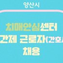 양산시치매안심센터 | 양산시 치매안심센터 기간제 근로자 채용 공고
