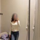 Hee 헤어코디 | 시에 홀리데이 SIE 미셸 하트넥 셔링 니트 S M 피팅후기